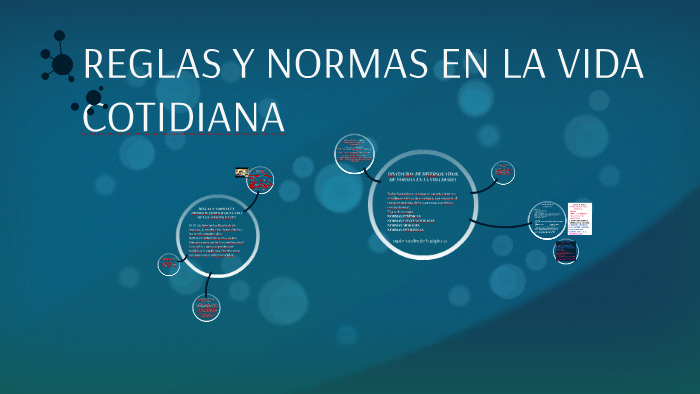 REGLAS Y NORMAS EN LA VIDA COTIDIANA by Ivonne Consuelo on Prezi