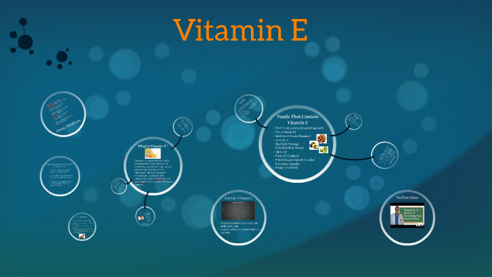 presentation of vitamin e