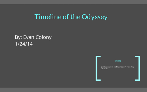 Timeline of the Odyssey by Bob Joe on Prezi