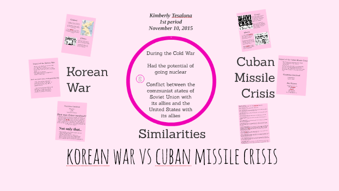 Cuban Missile Crisis Vs Korean War By Nathaniel Villaflores