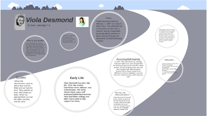 Viola Desmond Presentation by Lizy Donna on Prezi