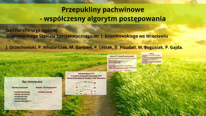 Przepukliny pachwinowe - współczesny algorytm postępowania by Janusz ...