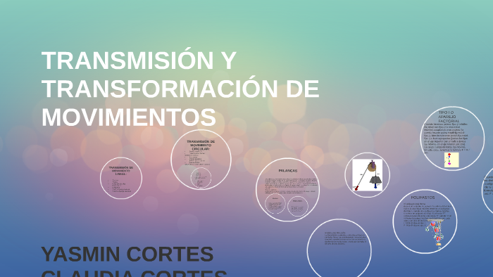 TRANSMISIÓN Y TRANSFORMACIÓN DE MOVIMIENTOS By Claudia Yasmin Cortes On ...