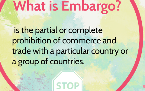 Embargo on Countries around the world.. by Maryam AlTenaiji