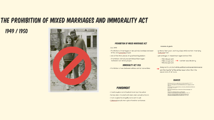 essay about prohibition of mixed marriages