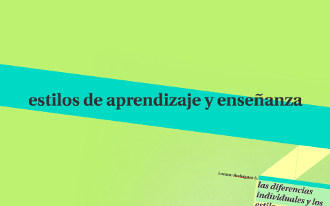 estilos de aprendizaje y enseñanza by Erika Figueroa on Prezi