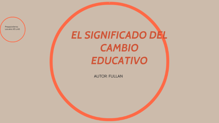 EL SIGNIFICADO DEL CAMBIO EDUCATIVO (FULLAN) by daniela