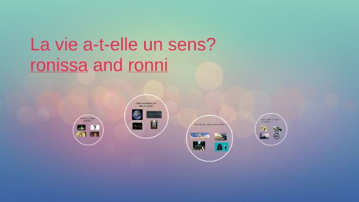 La vie a-t-elle un sens? by Ronissa Ratt