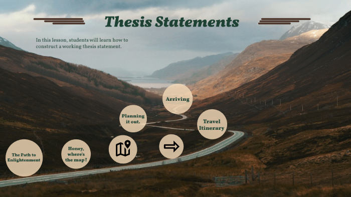 a good thesis statement on traveling