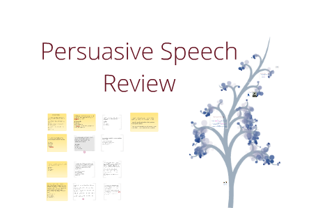 Persuasive Speech Review by Alissa L on Prezi
