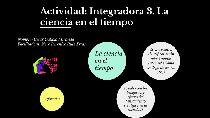 Actividad integradora 3 “La ciencia en el tiempo”. Módulo 8 by Cesar