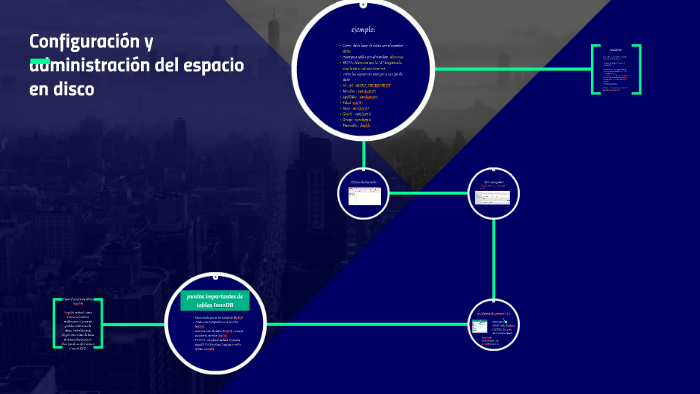 Configuración y administración del espacio en disco by on Prezi