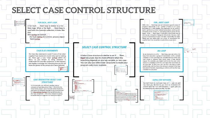 SELECT CASE CONTROL STRUCTURE by Joise Desear on Prezi