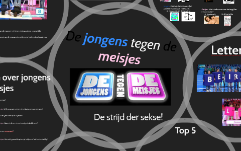 Wonderbaar De jongens tegen de meisjes by Maruschka Jacobs on Prezi PF-33