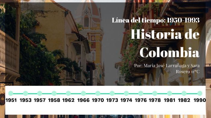 Línea Del Tiempo Colombia 1950 1993 By Sara Rosero On Prezi