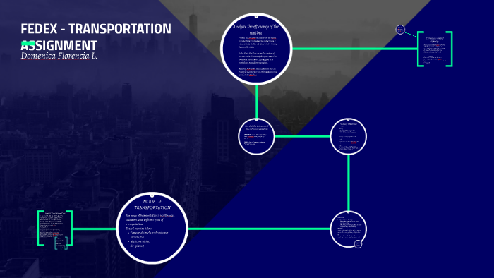 Fedex Transportation Assignment By Domenica Florencia Lopez On