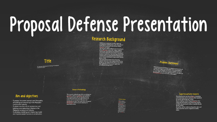 presentation on proposal defense