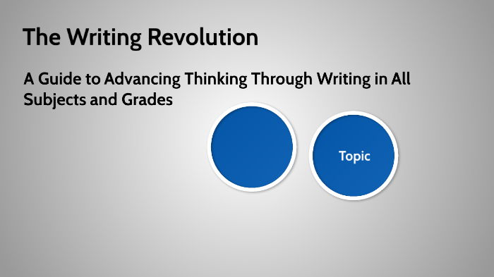 the writing revolution presentation