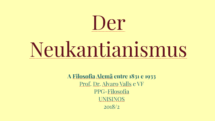 Neokantismo by Victor Fernandes on Prezi