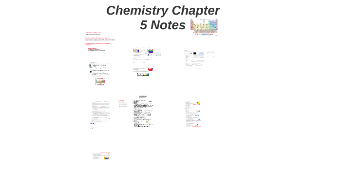 Chemistry Chapter 5 Notes by Kimberly Cribb on Prezi