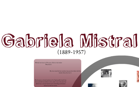 Gabriela Mistral By Dallos Marina