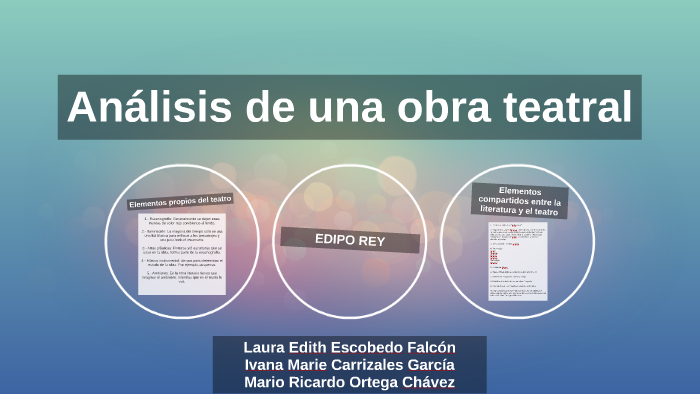 Análisis de una obra teatral by Ricardo Ortega on Prezi