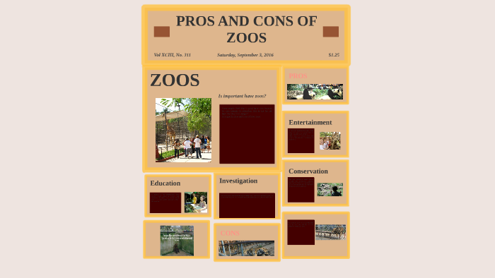 PROS AND CONS OF ZOOS by Gimena Aguilera on Prezi