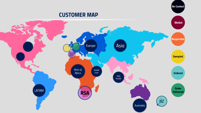 Customer map by Dane Poulsen on Prezi