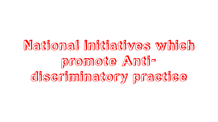 how does the age discrimination act promote anti discriminatory practice