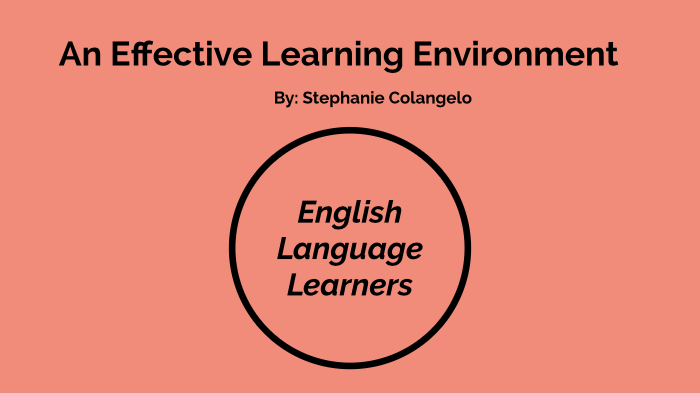 An Effective Learning Environment by Stephanie Colangelo on Prezi