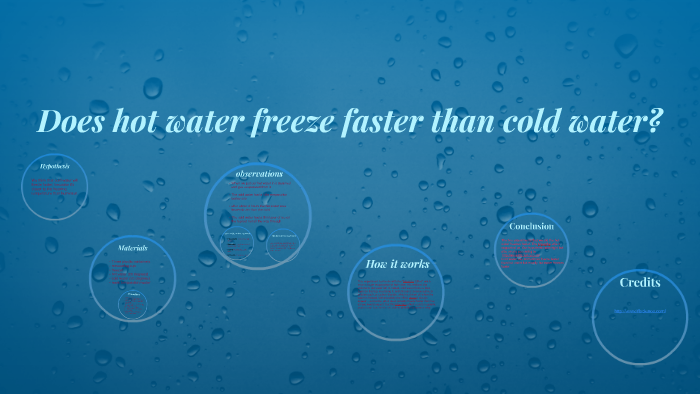 Why Hot Water Can Freeze Faster Than Cold Water