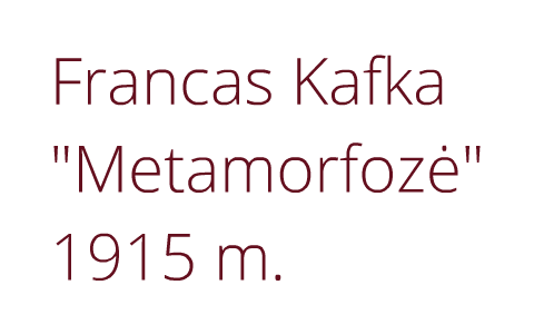 kafka metamorfoze knyga