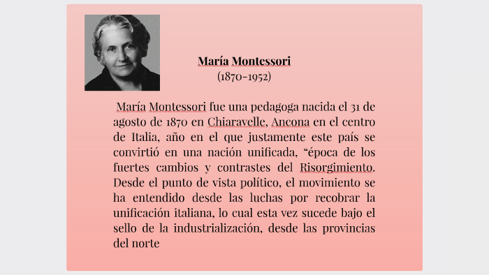 María Montessori by Claudia Mendoza Mérida on Prezi