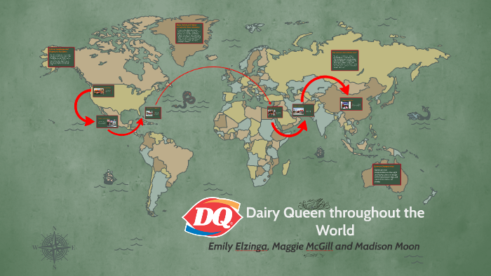 Dairy Queen Locations Map Dairy Queen Around The World By Maggie Mcgill