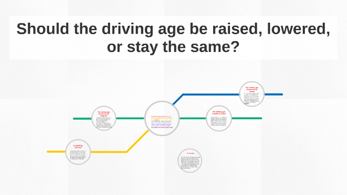 should the driving age be raised or lowered