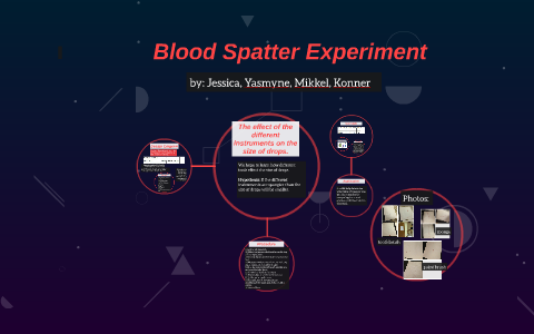 design a blood spatter experiment