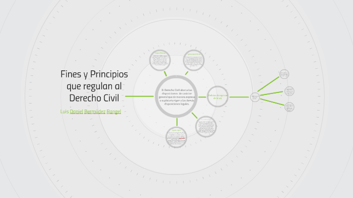 Fines y Principios que regulan al Derecho Civil by Luis Daniel Bermúdez