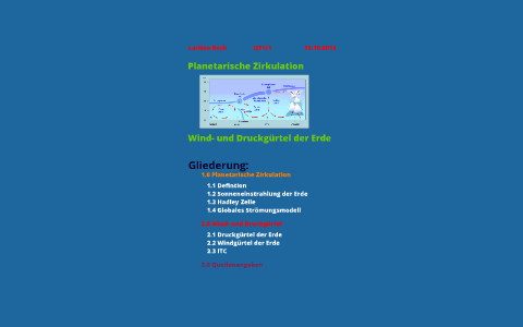 Planetarische Zirkulation / Wind- und Druckgürtel der Erde by Mein ...