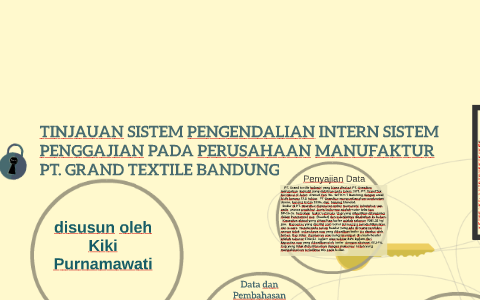 Tinjauan Sistem Pengendalian Intern Sistem Penggajian Pada P