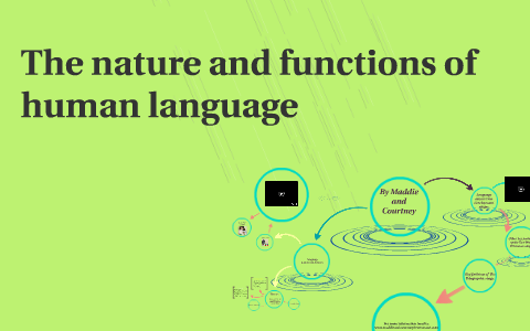 the nature and functions of human language by maddie johnson on Prezi