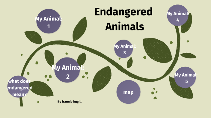 endangered animals by frannie hugill
