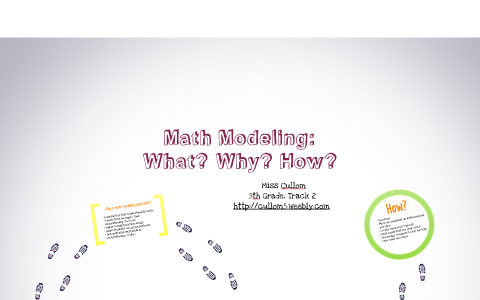 Math Modeling: What? Why? How? by Ashlie Cullom on Prezi