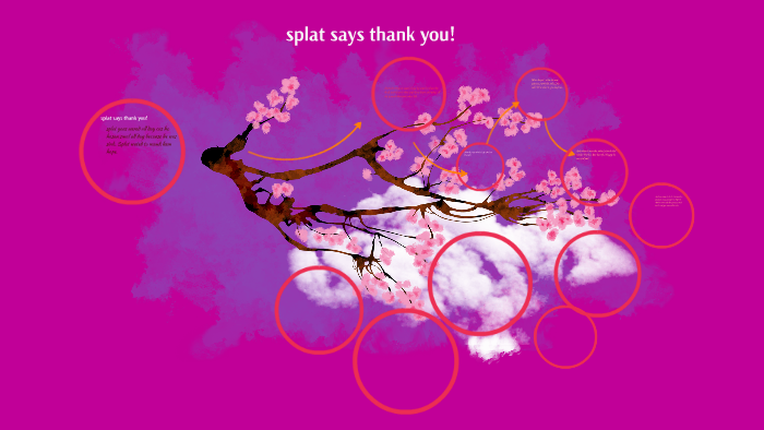 splat says thank you! by Luz Flores on Prezi