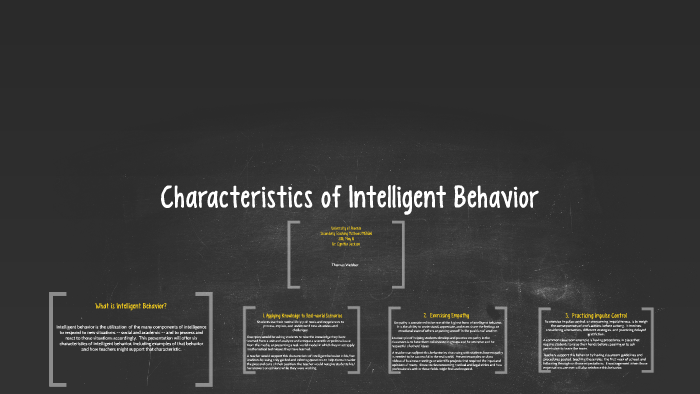 intelligent behavior essay