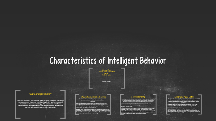 14 intelligent behavior essay