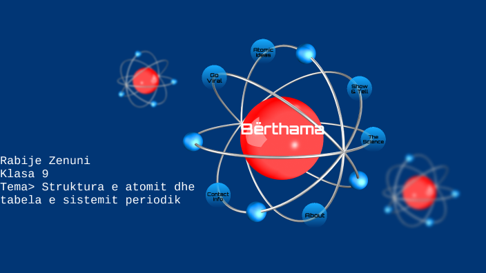 Struktura e atomit dhe tabela e sistemit periodik by rabije zenuni on Prezi