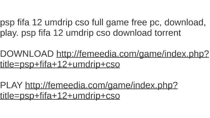 Fifa 12 Download Torrent Pc