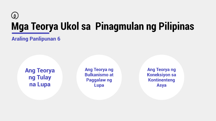 Mga Teorya ng Pinagmulan ng Pilipinas by Anna Pagaoa