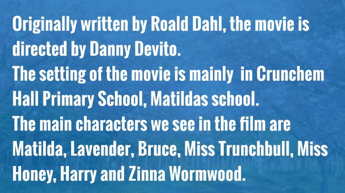 matilda film review essay