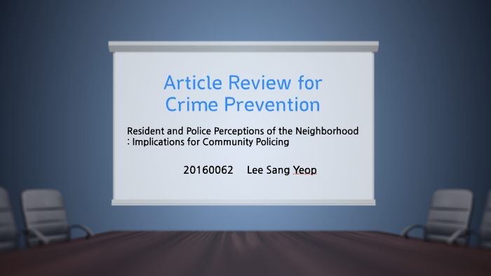 literature review on crime prevention